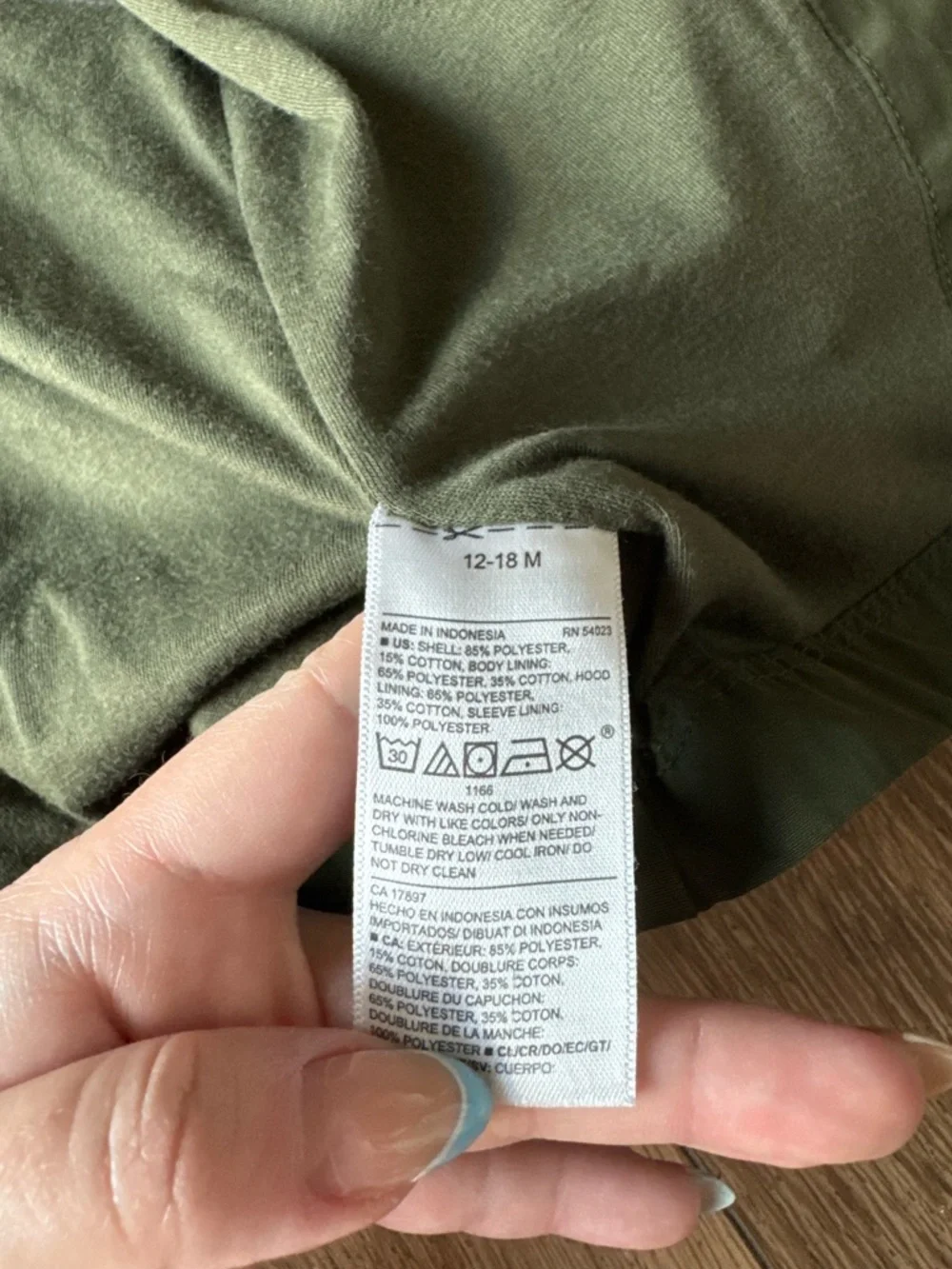 Old Navy Olive Green Hooded Kids Utility Jacket